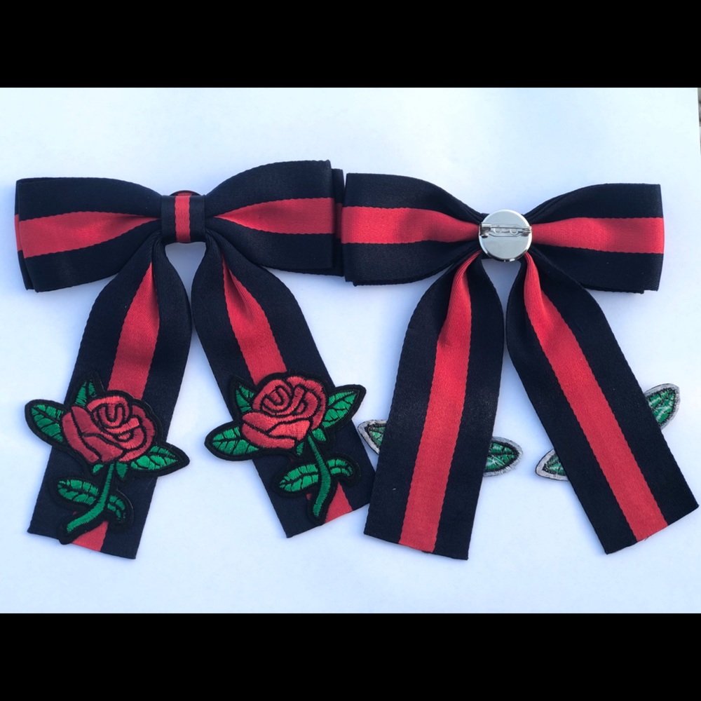 Women Designer Inspired Ribbon Necktie Pin Brooch